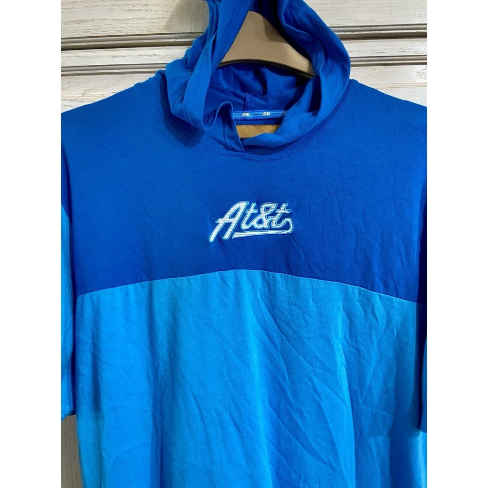 AT&T Nesh Short Sleeve Hoodie Sz XL Men's Shirt Gym Running